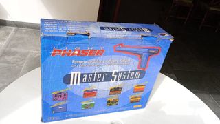 MASTER SYSTEM LIGHT PHASER AZUL TECTOY RARÍSIMO