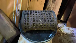 Quemador pellets antiguo