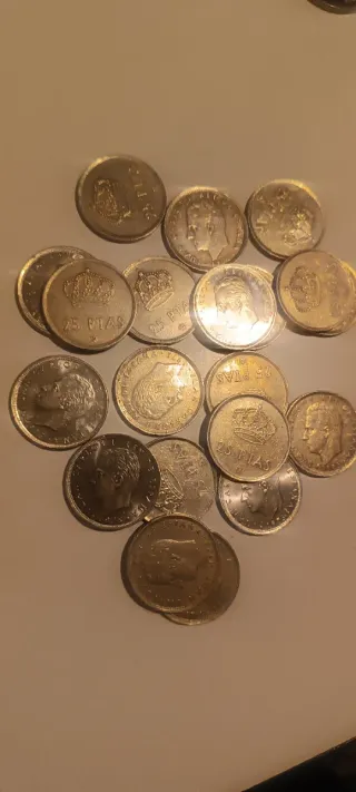 20 Monedas 25 Ptas Juan Carlos I