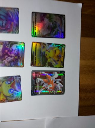 Cartas Pokémon V, Vmax, GX Rainbow Full Art