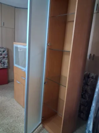 Muebles de comedor madera y cristal