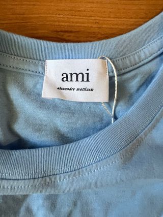 Camiseta AMI Paris Color Baby Blue