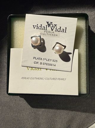 Conjunto Pulsera y Pendientes Vidal&Vidal Perlas