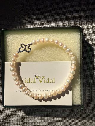 Conjunto Pulsera y Pendientes Vidal&Vidal Perlas