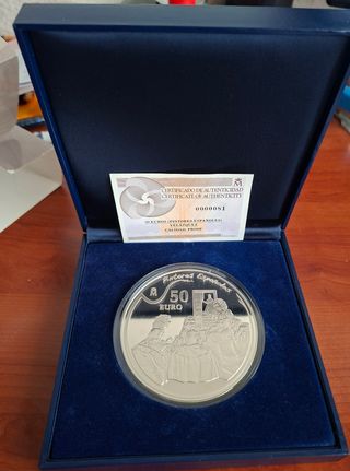 CINCUENTIN FNMT 2008 VELAZQUEZ MONEDA 50 € RARA