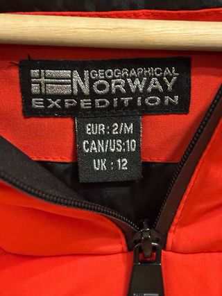 Abrigo Geographical Norway Rojo