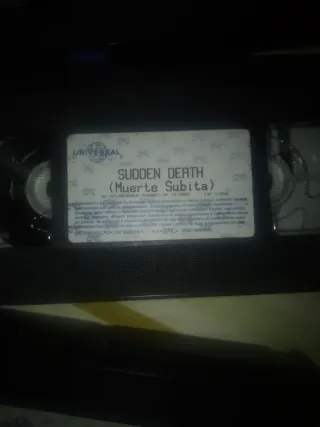 Película VHS Van Damme - Sudden Death
