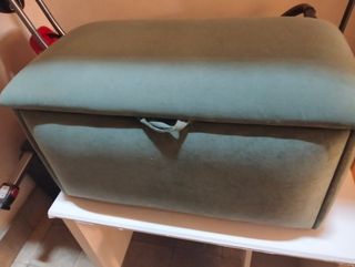 Puff baúl zapatero verde