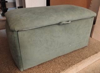 Puff baúl zapatero verde