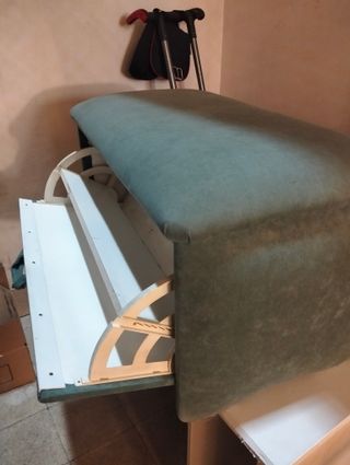 Puff baúl zapatero verde