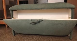 Puff baúl zapatero verde