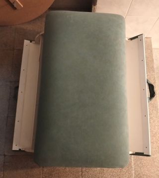 Puff baúl zapatero verde