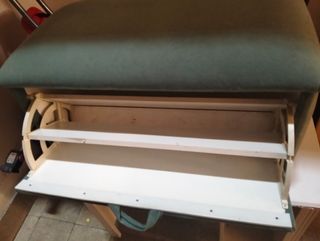 Puff baúl zapatero verde