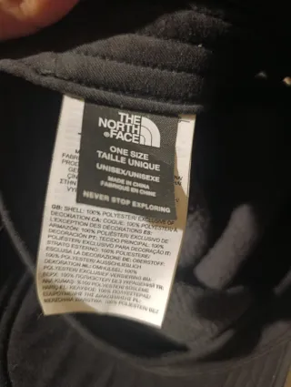 Gorra The North Face Negra Borreguito