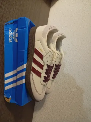 Adidas Samba Crema/Burdeos Talla 38
