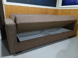 Sofá Cama Beige Tela