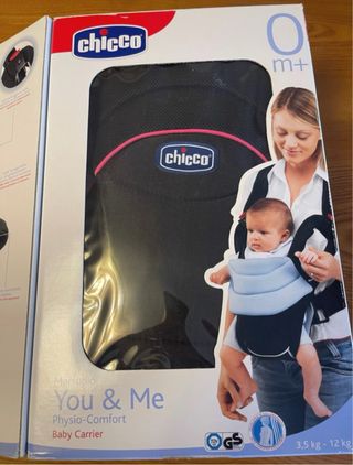 Marsupio Chicco You & Me nero/rosa