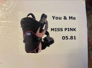 Marsupio Chicco You & Me nero/rosa