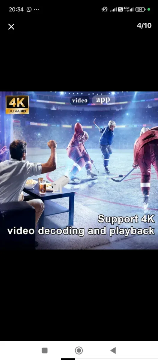 Proyector Android Bluetooth con Mando afbeelding 4