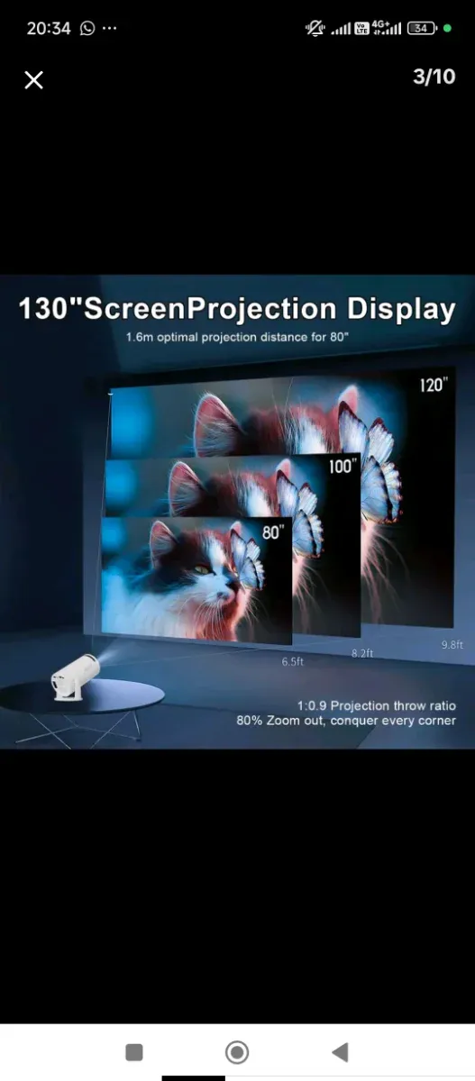 Proyector Android Bluetooth con Mando afbeelding 5