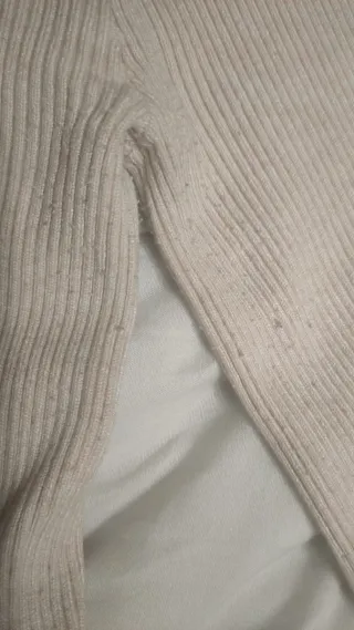 Pantalón de punto beige