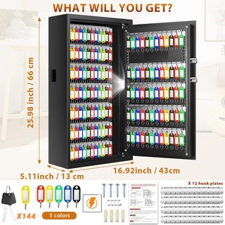 Caja fuerte para 144 llaves ignífuga 66x43cm