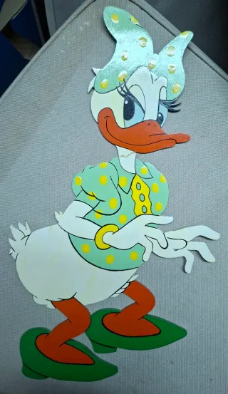 Figura Madera Pintada Daisy Disney