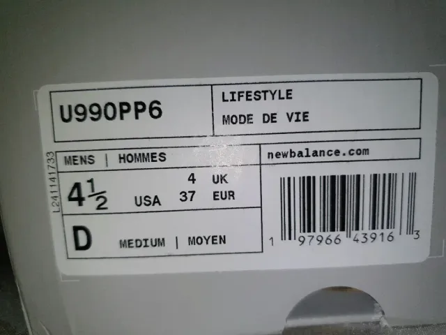 New Balance 990 v6 Talla 37
