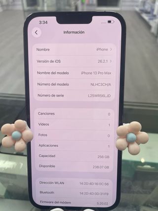 iPhone 13 Pro Max 256GB Negro/Gris