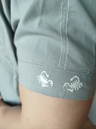 Camisa manga corta Scorpion verde oliva