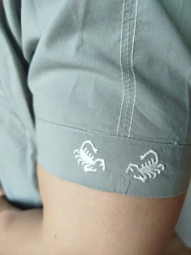 Camisa manga corta Scorpion verde oliva