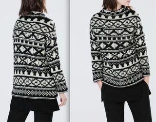 Jersey Zara Negro y Blanco