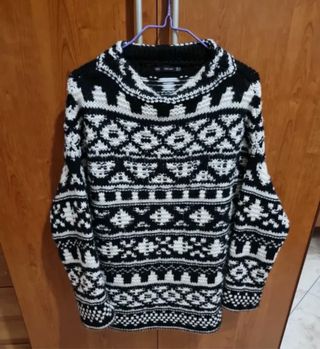 Jersey Zara Negro y Blanco