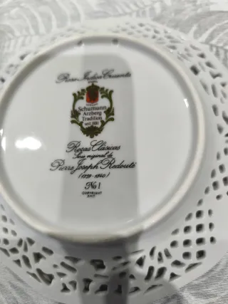 Plato Porcelana Schumann Rosa Cruenta