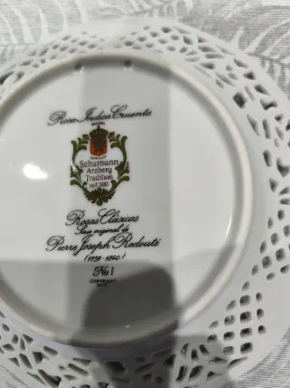 Plato Porcelana Schumann Rosa Cruenta