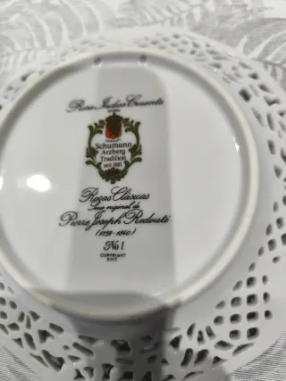 Plato Porcelana Schumann Rosa Cruenta