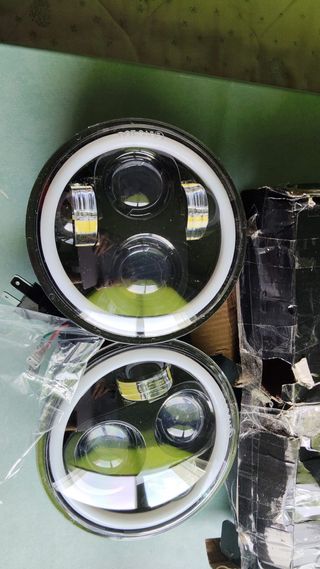 Focos LED Moto Aro Blanco