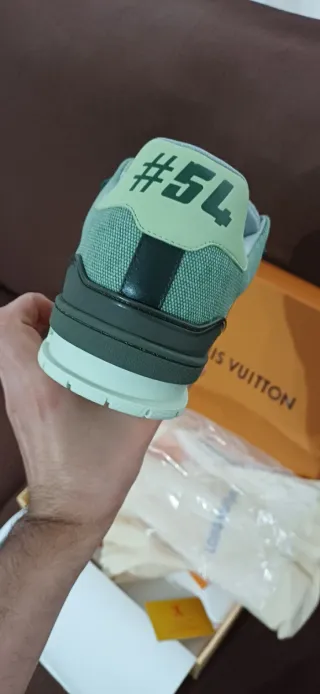 Louis Vuitton Classic Trainer Gris/Verde