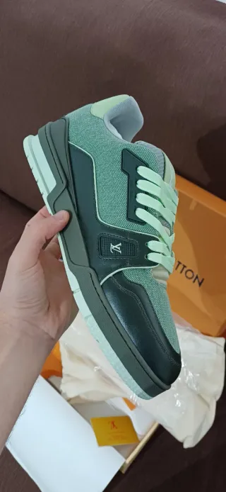 Louis Vuitton Classic Trainer Gris/Verde