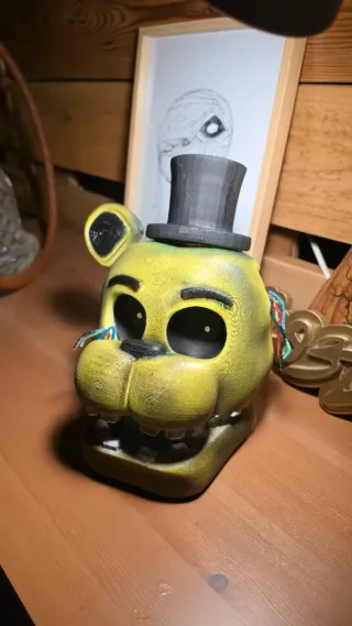 Testa Golden Freddy - Five nights at Freddy's