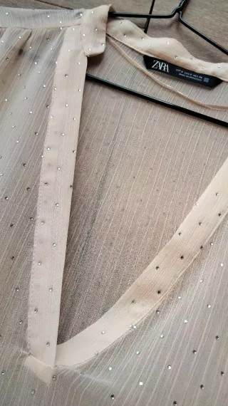 Blusa Zara con brillos talla única