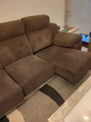 Sofá 3 plazas extensible con USB