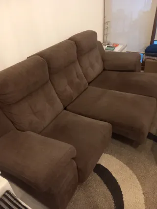 Sofá 3 plazas extensible con USB