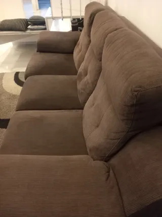 Sofá 3 plazas extensible con USB