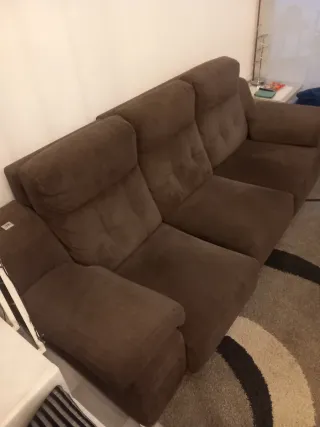 Sofá 3 plazas extensible con USB