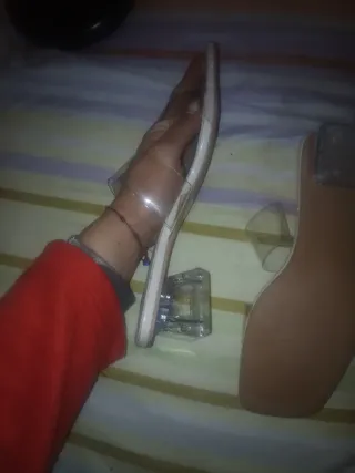 Sandalias transparentes talla 41