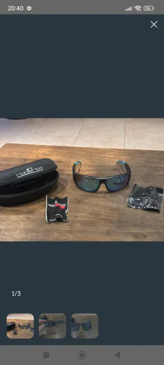 Gafas de sol Roberto sunglasses negras y azules