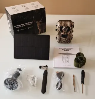 fototrappola con pannello solare e sim 4g (nuova)