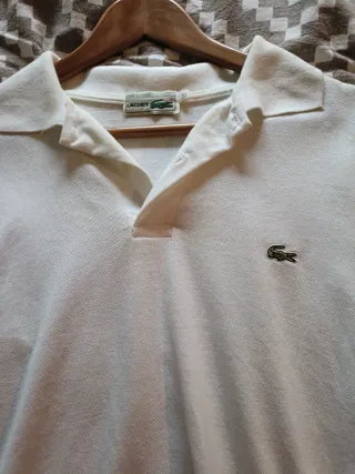 Camiseta Lacoste Blanca Talla XL entrega en mano