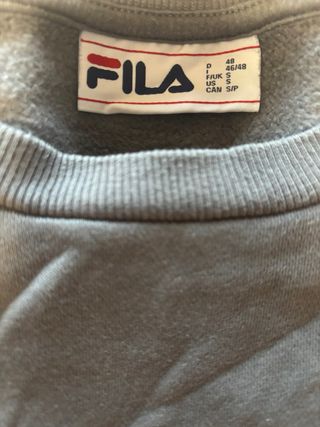 Sudadera Fila Gris Talla S
